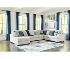 Signature Design By Ashley Lowder Stone 4-Piece Sofa Sectional With Left-Facing Chaise