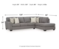 Broyhill Reydell Charcoal Sectional 9 Broyhill Reydell Charcoal Sectional -Home Furniture combo980196 3
