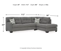 Signature Design By Ashley Highland Falls Gray Sectional -Home Furniture combo980201 3